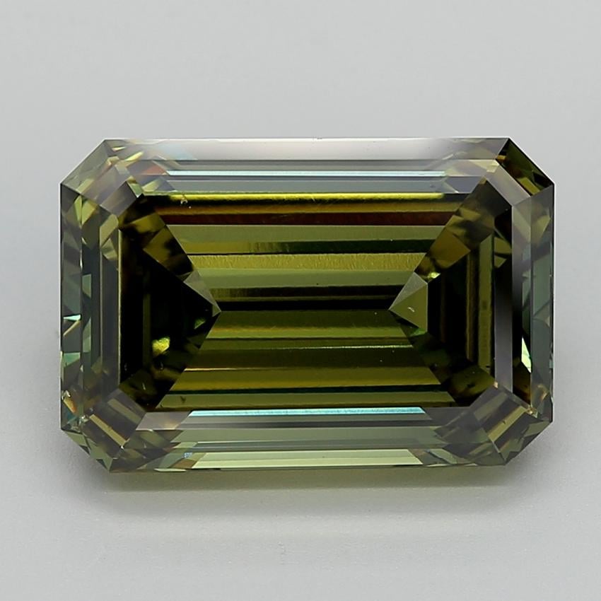 9.08 Ct. Fancy Vivid  Green Emerald Lab Grown Diamond