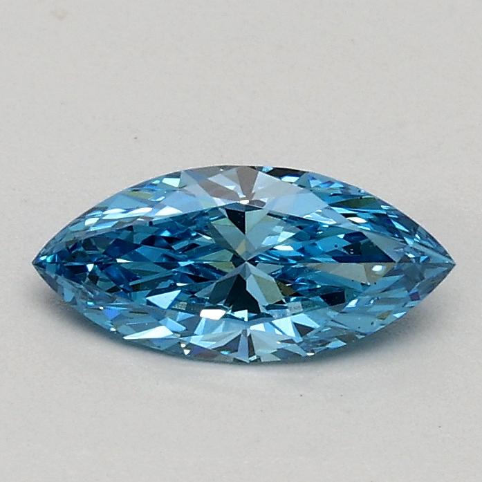 0.31 Ct. Fancy Vivid Blue Marquise Lab Grown Diamond