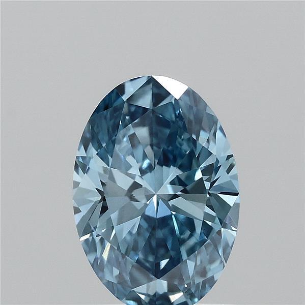 1.01 Ct. Fancy Vivid Blue Oval Lab Grown Diamond