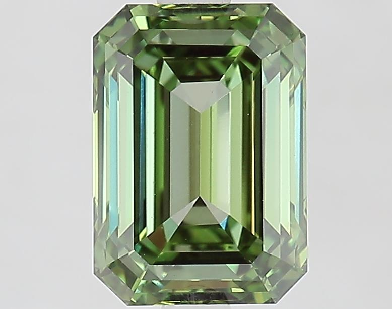 2.40 Ct. Fancy Vivid Green Emerald Lab Grown Diamond