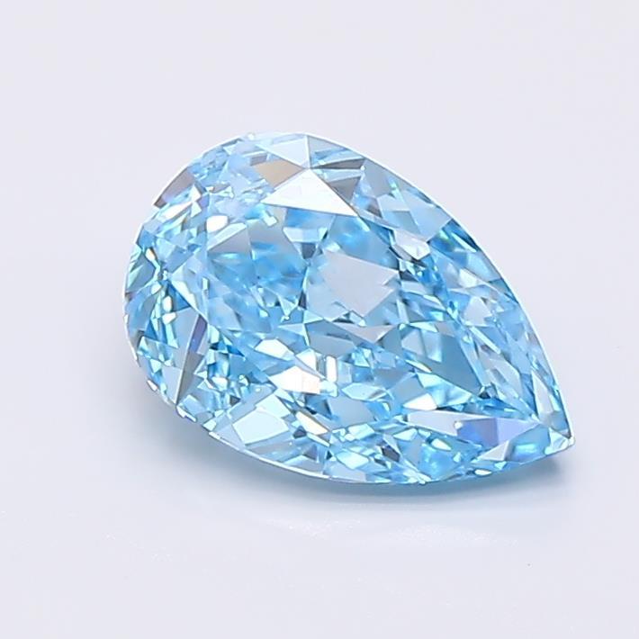 1.50 Ct. Fancy Vivid Blue Pear Lab Grown Diamond