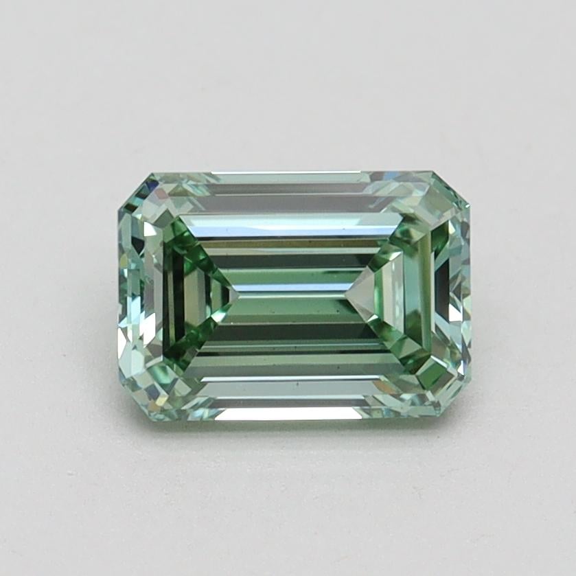1.02 Ct. Fancy Intense Pacific Green Emerald Lab Grown Diamond