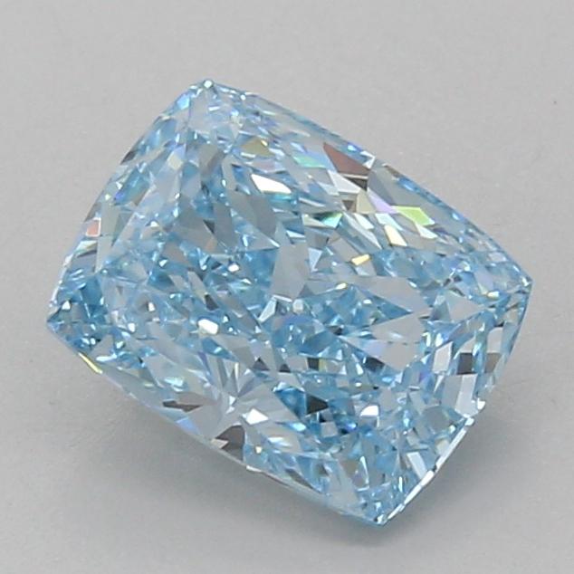 2.09 Ct. Fancy Vivid Blue Cushion Lab Grown Diamond