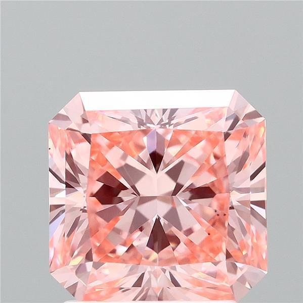 2.11 Ct. Fancy Vivid  Pink Radiant Lab Grown Diamond