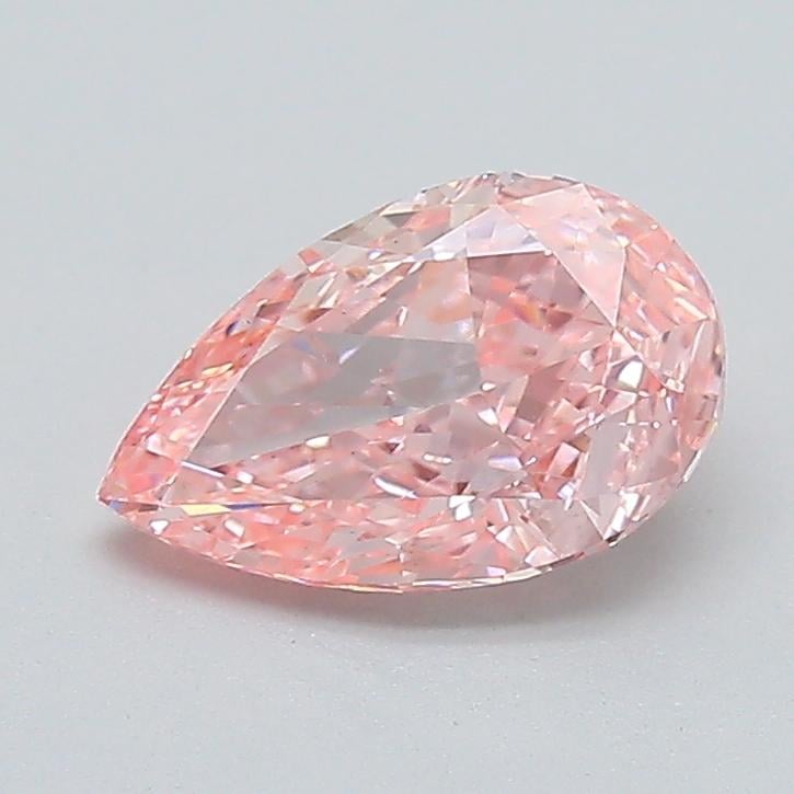 1.13 Ct. Fancy Vivid  Pink Pear Lab Grown Diamond