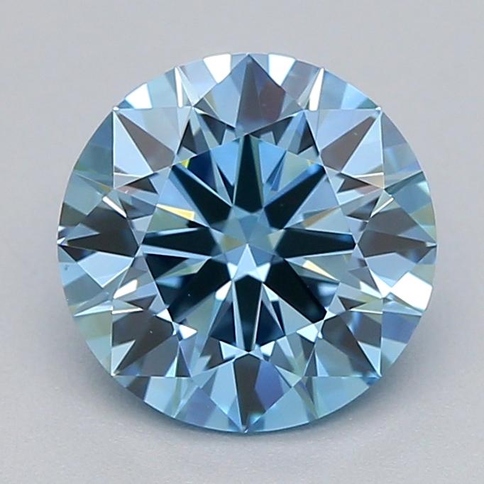1.02 Ct. Fancy Vivid  Blue Round Lab Grown Diamond