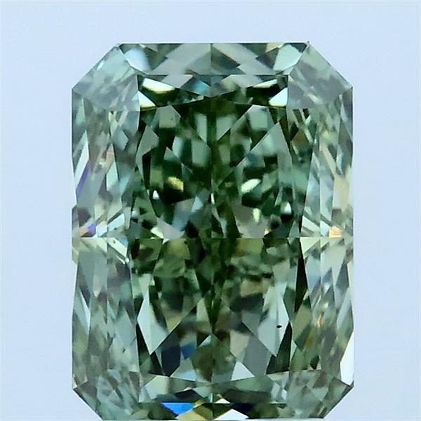 2.17 Ct. Fancy Vivid Green Radiant Lab Grown Diamond