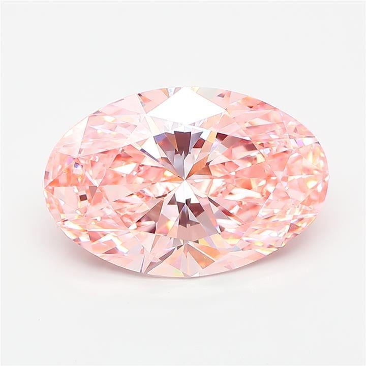 5.01 Ct. Fancy Vivid Pink Oval Lab Grown Diamond