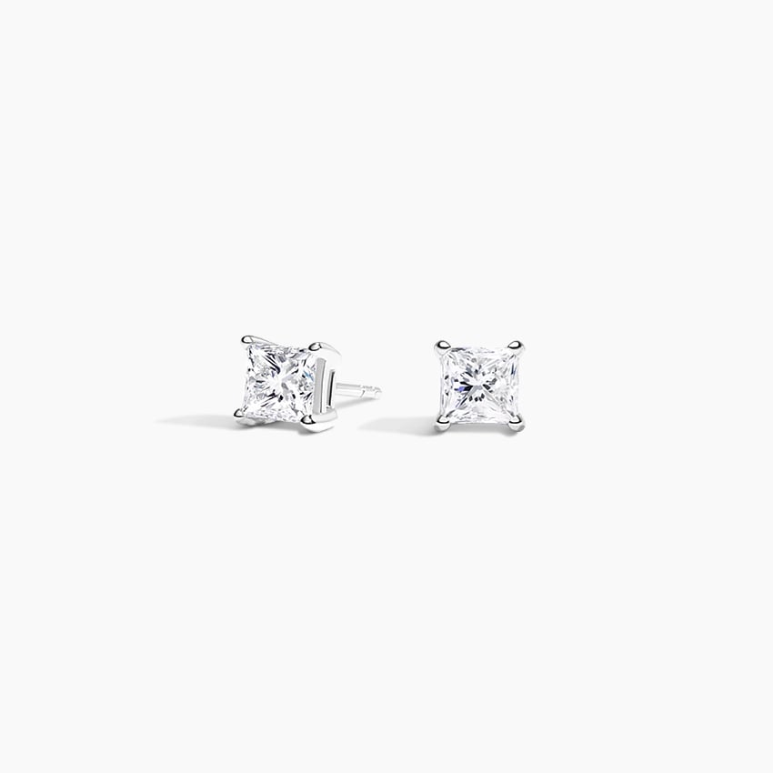 Aggregate 148+ princess cut diamond earrings platinum