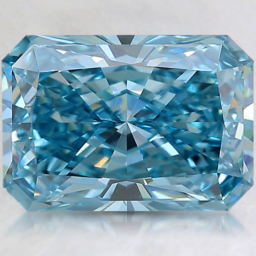 3.04 Ct. Fancy Vivid Blue Radiant Lab Created Diamond