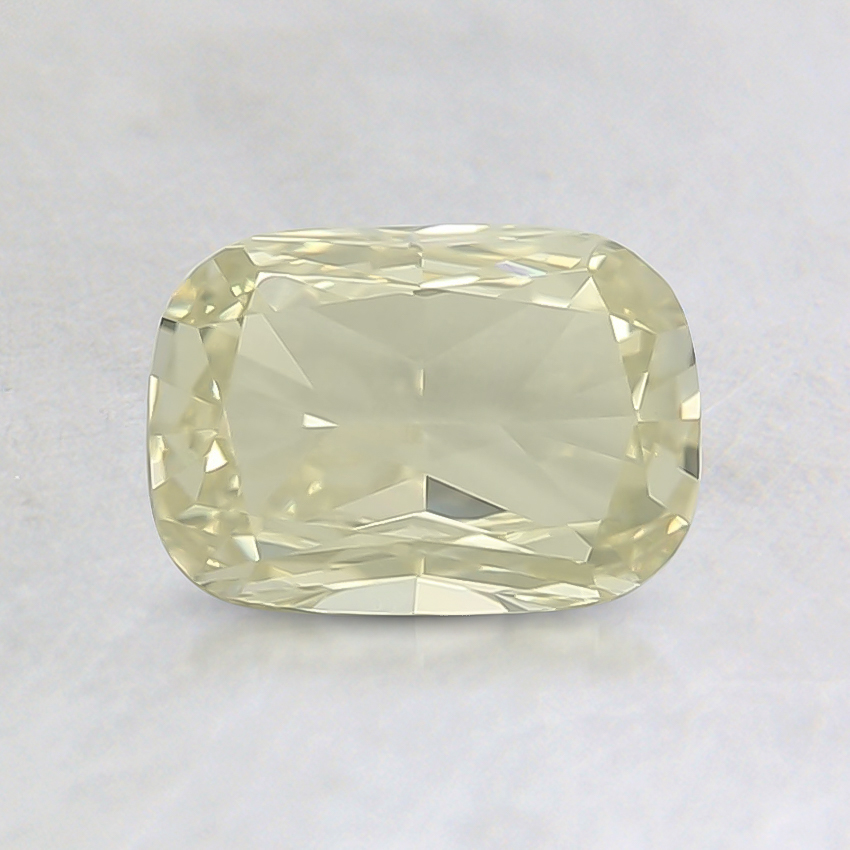 0.70 Ct. Fancy Light Greenish Yellow Cushion Diamond