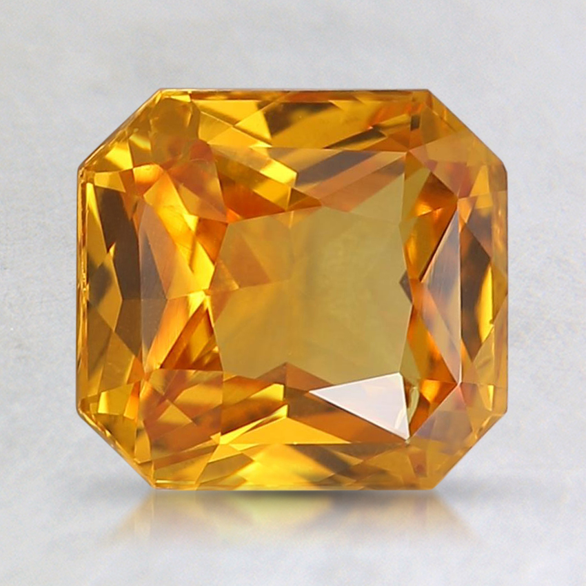 7.4x6.8mm Orange Radiant Sapphire