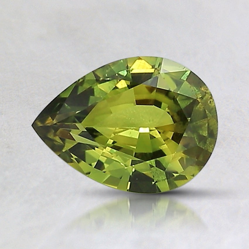 7.6x5.6mm Unheated Yellow Pear Australian Sapphire