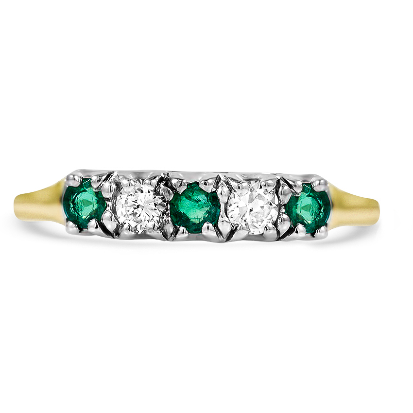 Edwardian Emerald Vintage Ring