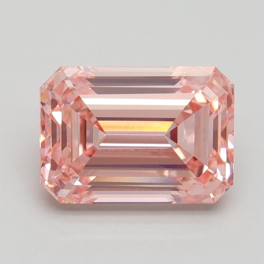 3.05 Ct. Fancy Vivid Pink Emerald Lab Grown Diamond