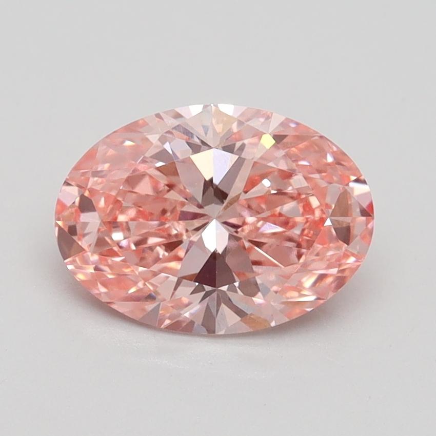 1.40 Ct. Fancy Vivid Pink Oval Lab Grown Diamond