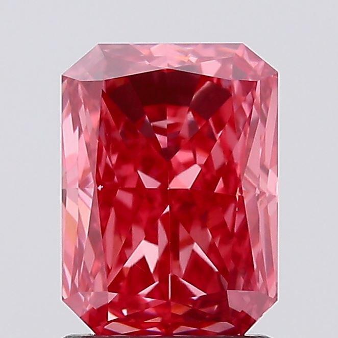1.51 Ct. Fancy Vivid Pink Radiant Lab Grown Diamond