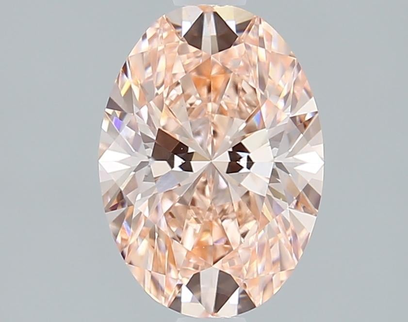 1.53 Ct. Fancy Intense Pink Oval Lab Grown Diamond