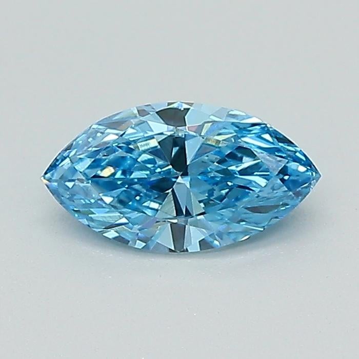 0.48 Ct. Fancy Vivid Blue Marquise Lab Grown Diamond