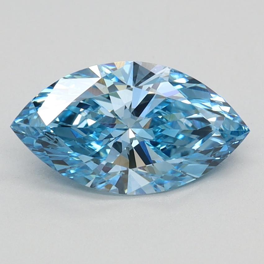 1.05 Ct. Fancy Vivid Blue Marquise Lab Grown Diamond