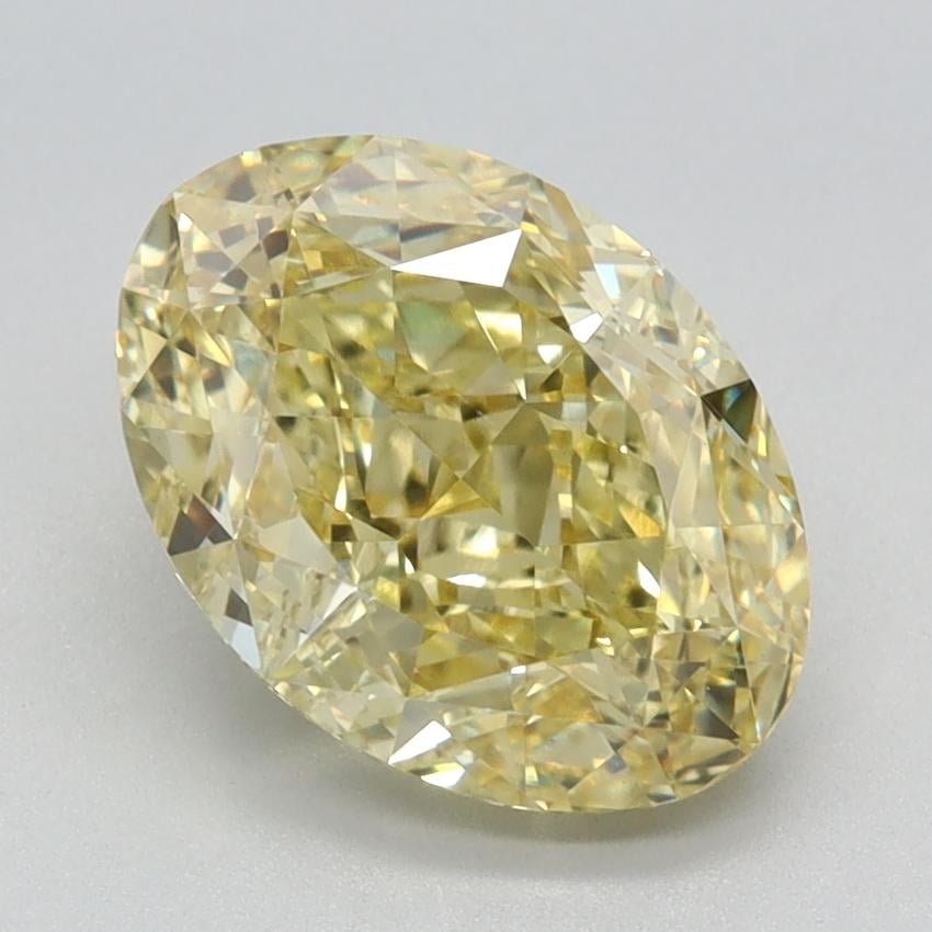 2.28 Ct. Fancy Intense Yellow Oval Lab Grown Diamond