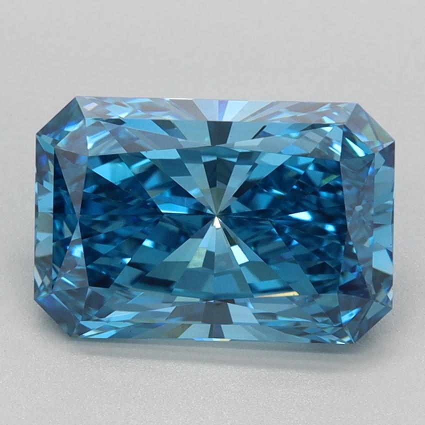 2.05 Ct. Fancy Vivid Blue Radiant Lab Grown Diamond
