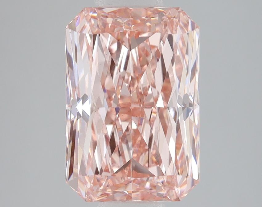 3.41 Ct. Fancy Vivid Pink Radiant Lab Grown Diamond