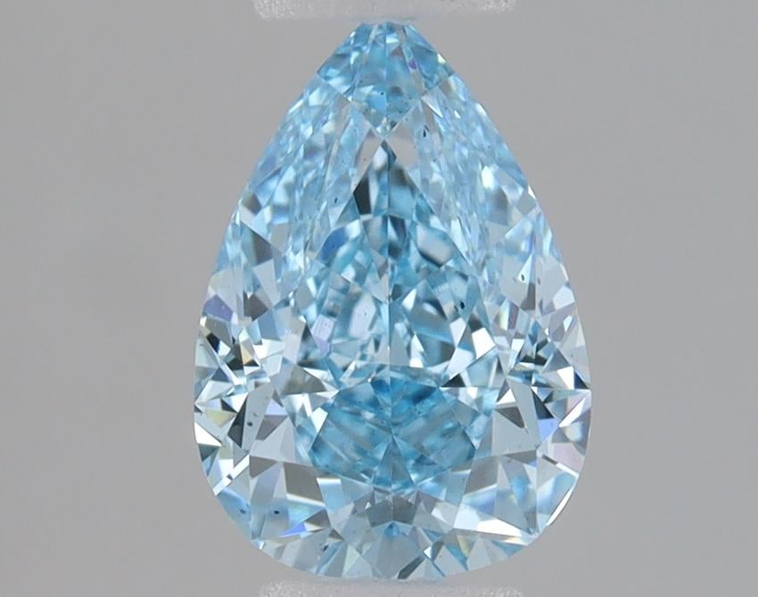 1.04 Ct. Fancy Vivid Blue Pear Lab Grown Diamond