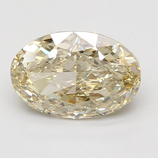 1.60 Ct. Fancy Light Greyish Yellow Oval Lab Grown Diamond