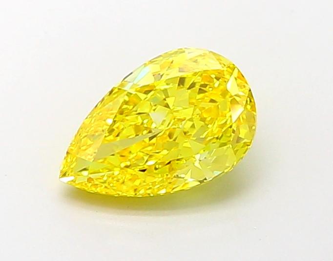 2.00 Ct. Fancy Vivid Yellow Pear Lab Grown Diamond