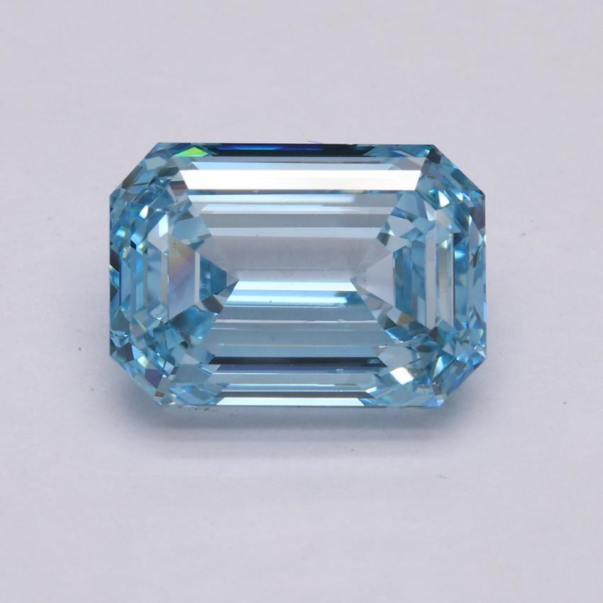 5.01 Ct. Fancy Intense Blue Emerald Lab Grown Diamond