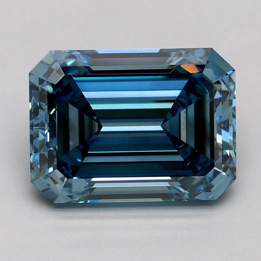 4.04 Ct. Fancy Deep Blue Emerald Lab Grown Diamond