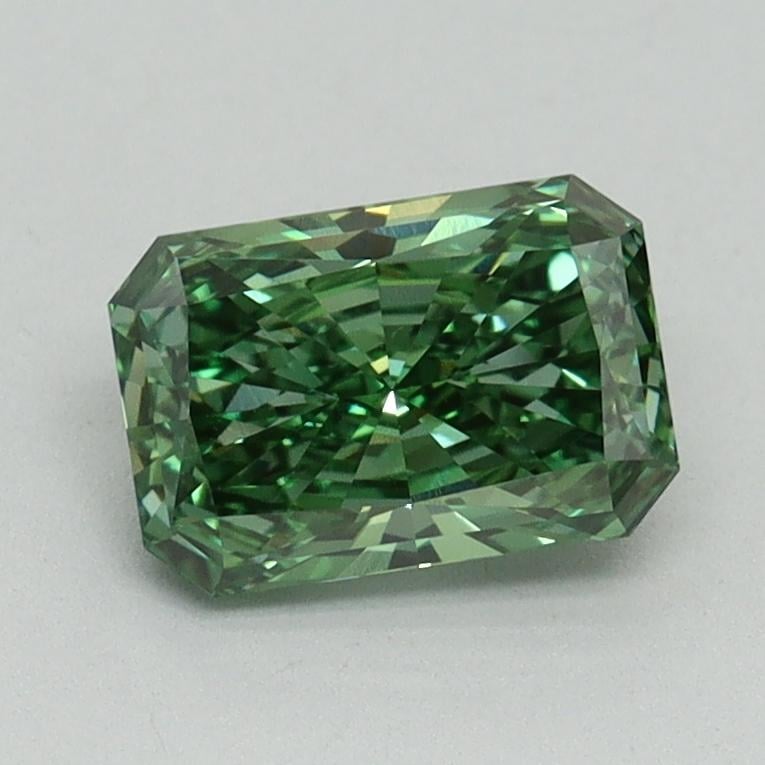 1.03 Ct. Fancy Vivid Green Radiant Lab Grown Diamond