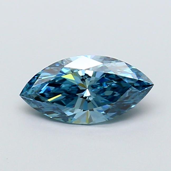 1.02 Ct. Fancy Vivid Blue Marquise Lab Grown Diamond
