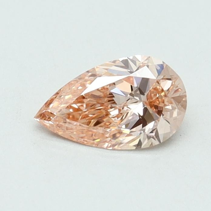 0.41 Ct. Fancy Intense Orangy Pink Pear Lab Grown Diamond