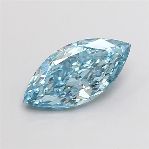 1.01 Ct. Fancy Vivid Blue Marquise Lab Grown Diamond