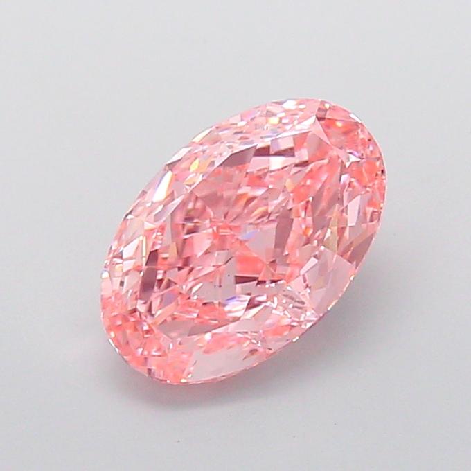 2.60 Ct. Fancy Vivid  Pink Oval Lab Grown Diamond