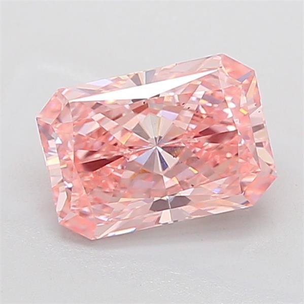2.57 Ct. Fancy Vivid Pink Radiant Lab Grown Diamond