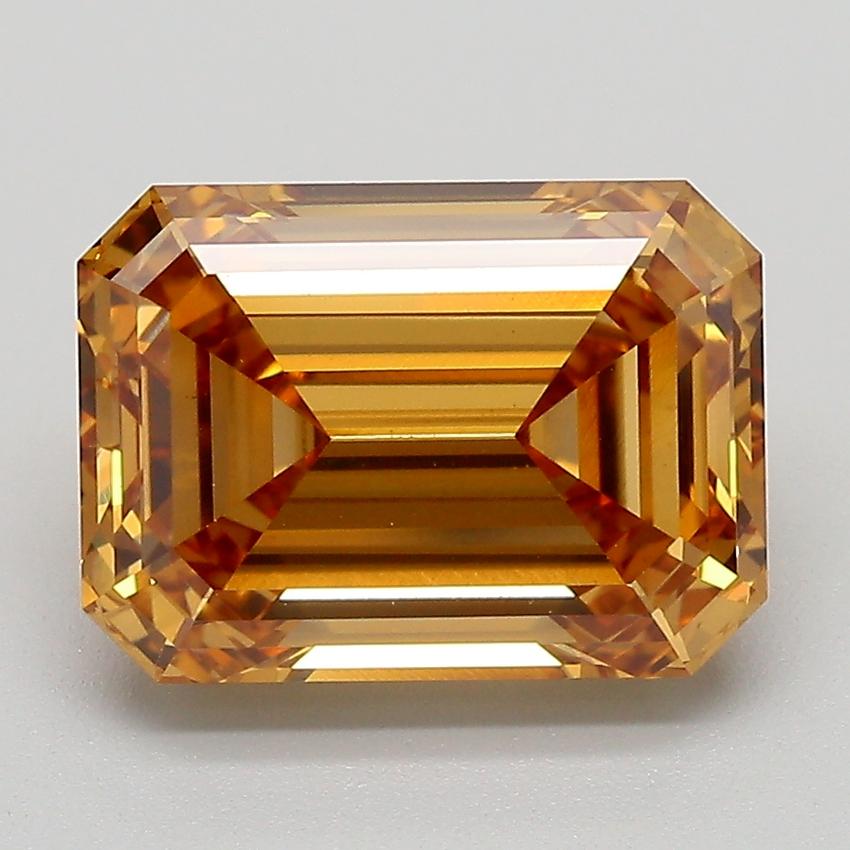 4.10 Ct. Fancy Light  Brown Emerald Lab Grown Diamond