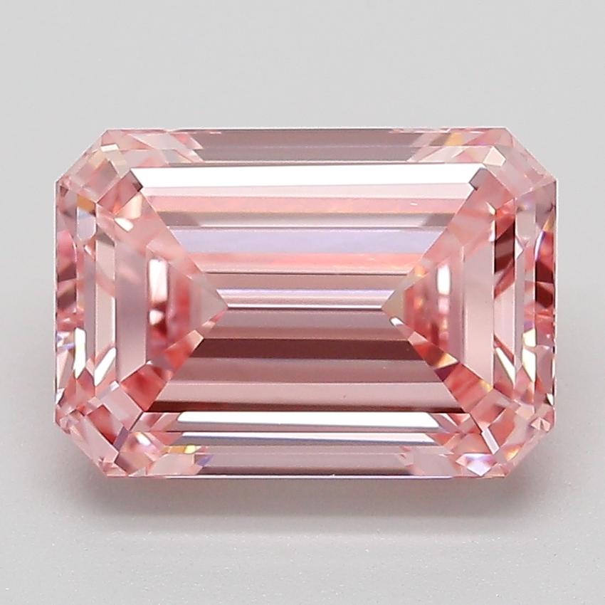 3.01 Ct. Fancy Intense Pink Emerald Lab Grown Diamond