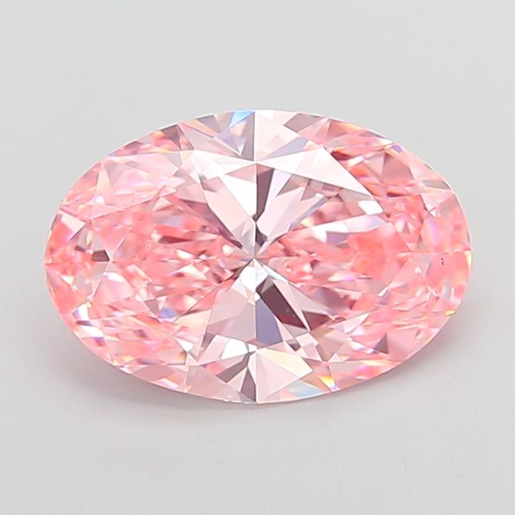 6.20 Ct. Fancy Pink Oval Lab Grown Diamond
