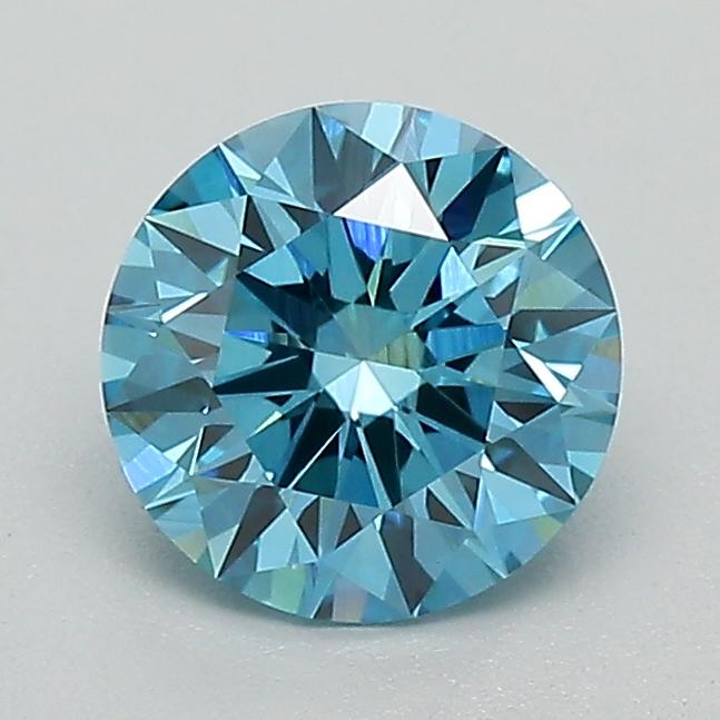 1.04 Ct. Fancy Vivid Blue Round Lab Grown Diamond