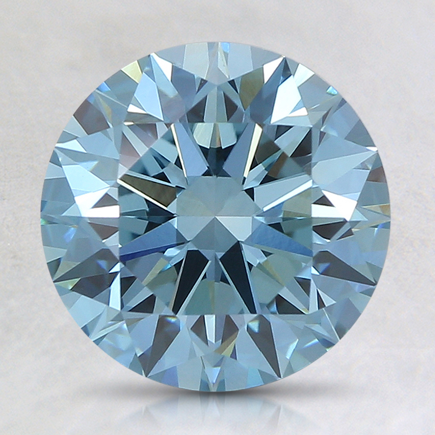 2.14 Ct. Fancy Intense Blue Round Lab Grown Diamond