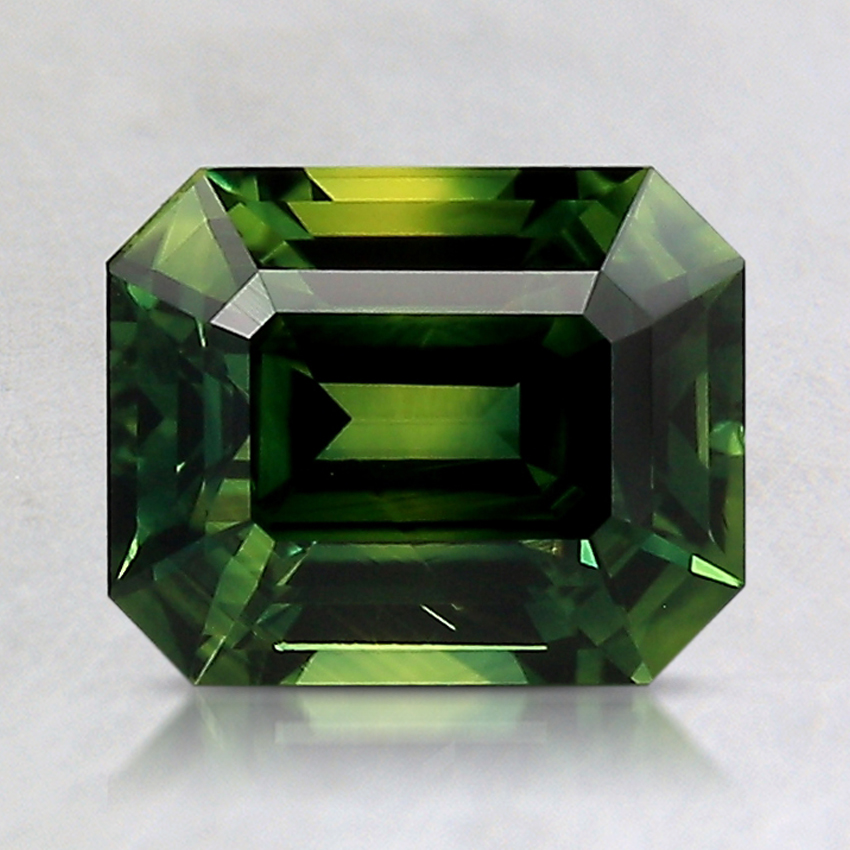 7.6x6.2mm Parti-Color Emerald Australian Sapphire