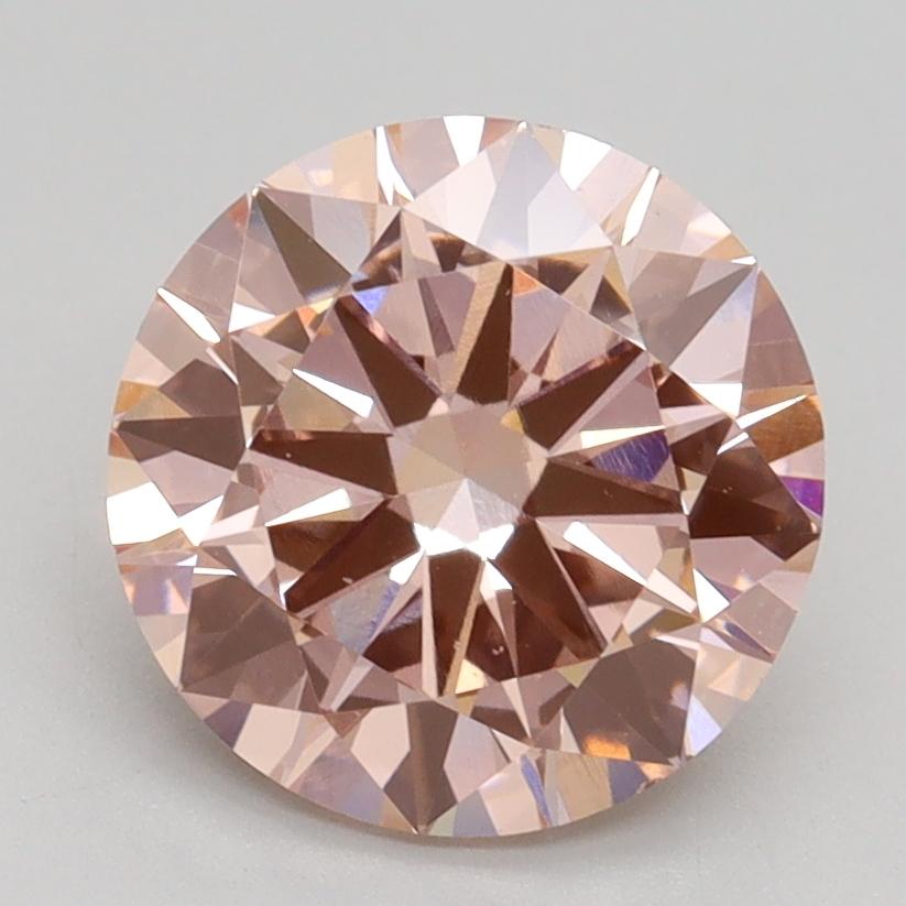 2.50 Ct. Fancy Intense Pink Round Lab Grown Diamond