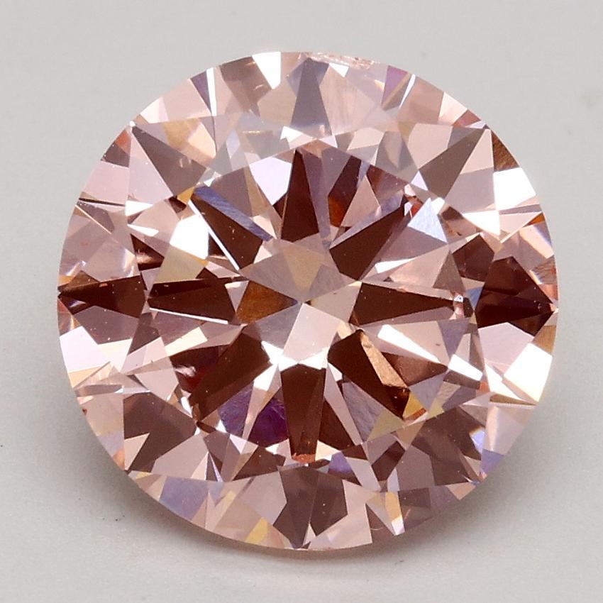 3.00 Ct. Fancy Intense Pink Round Lab Grown Diamond