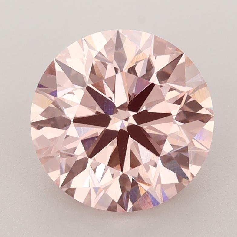 2.54 Ct. Fancy Intense Pink Round Lab Grown Diamond