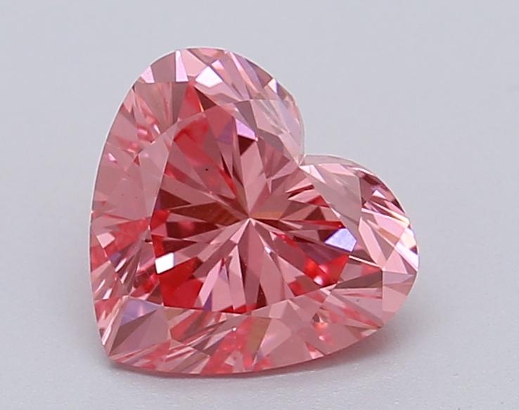 1.04 Ct. Fancy Vivid Pink Heart Lab Grown Diamond