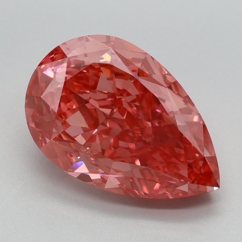 4.50 Ct. Fancy Vivid Pink Pear Lab Grown Diamond