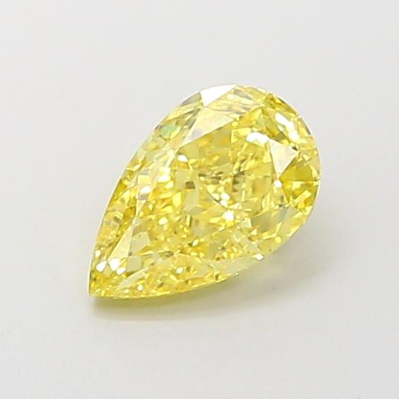 1.06 Ct. Fancy Intense Yellow Pear Lab Grown Diamond